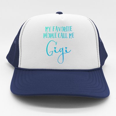 Gigi Heart Grandma Christmas Birthday MotherS Day Meaningful Gift Trucker Hat