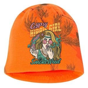 Gypsy Hippie Girl Smoke Weed Retro Kati - Camo Knit Beanie