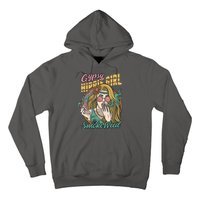 Gypsy Hippie Girl Smoke Weed Retro Hoodie