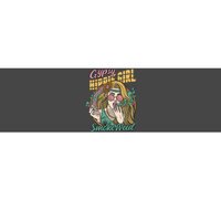 Gypsy Hippie Girl Smoke Weed Retro Bumper Sticker