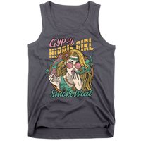 Gypsy Hippie Girl Smoke Weed Retro Tank Top