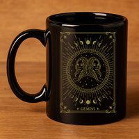 Gemini Horoscope Gemini Art Tee May June Birthday Gemini 11oz C Handle Ceramic Mug