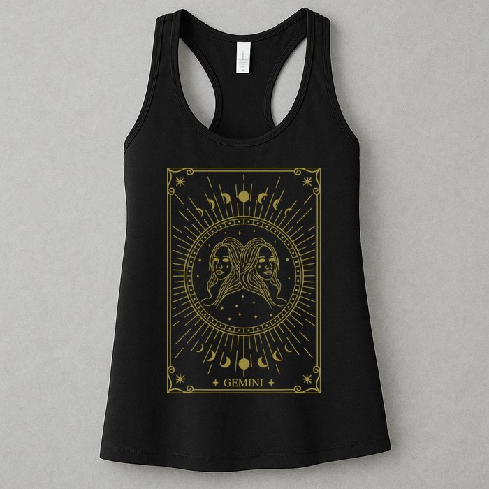 Gemini Horoscope Gemini Art Tee May June Birthday Gemini Womens Tank Top
