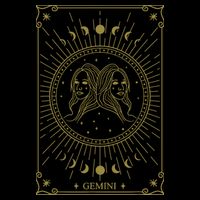 Gemini Horoscope Gemini Art Tee May June Birthday Gemini Womens Tank Top