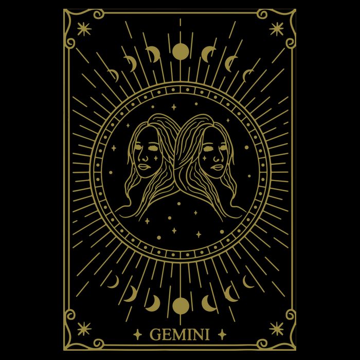 Gemini Horoscope Gemini Art Tee May June Birthday Gemini Womens Tank Top