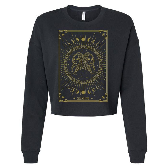 Gemini Horoscope Gemini Art Tee May June Birthday Gemini Cropped Pullover Crew