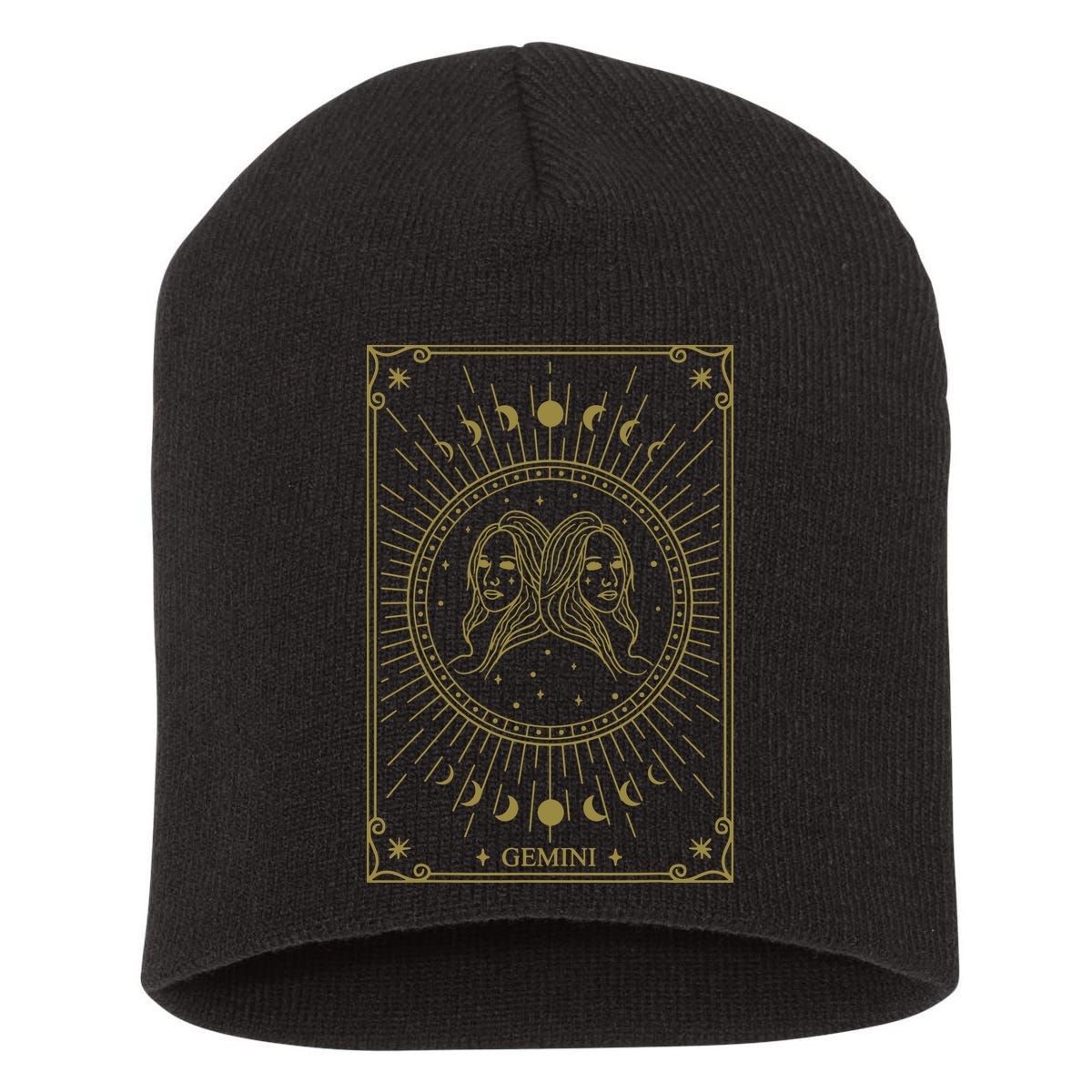 Gemini Horoscope Gemini Art Tee May June Birthday Gemini Short Acrylic Beanie