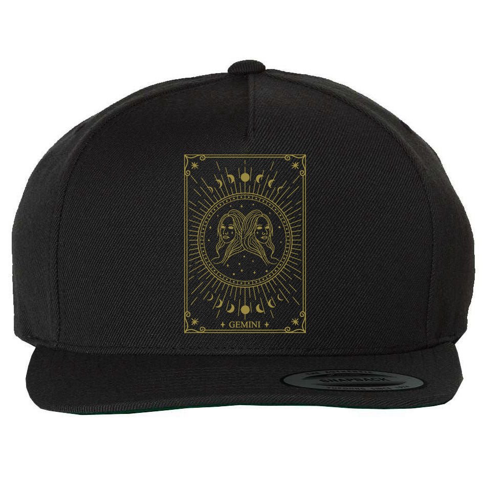 Gemini Horoscope Gemini Art Tee May June Birthday Gemini Wool Snapback Cap