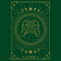 Gemini Horoscope Gemini Art Tee May June Birthday Gemini T-Shirt
