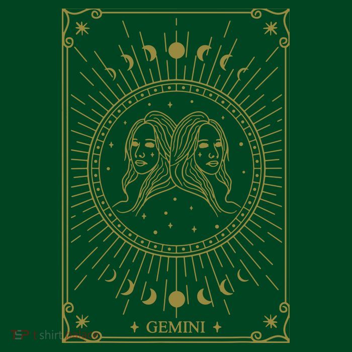 Gemini Horoscope Gemini Art Tee May June Birthday Gemini T-Shirt