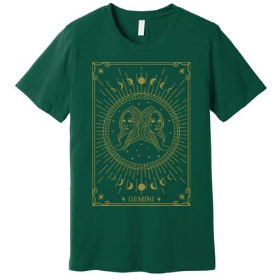 Gemini Horoscope Gemini Art Tee May June Birthday Gemini Premium T-Shirt