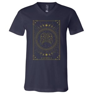 Gemini Horoscope Gemini Art Tee May June Birthday Gemini V-Neck T-Shirt