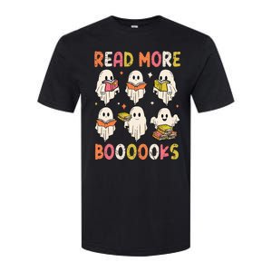 Groovy Halloween Ghost Read More Boooooks Librarian Teacher Softstyle CVC T-Shirt