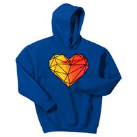 Geometric Heart Great Gift Valentine's Day Hearts Valentine's Day Great Gift Kids Hoodie