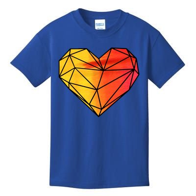 Geometric Heart Great Gift Valentine's Day Hearts Valentine's Day Great Gift Kids T-Shirt