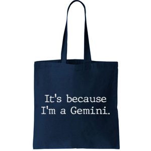 Gemini Horoscope Gift Women Girl Men Zodiac Sign Astrology Tote Bag