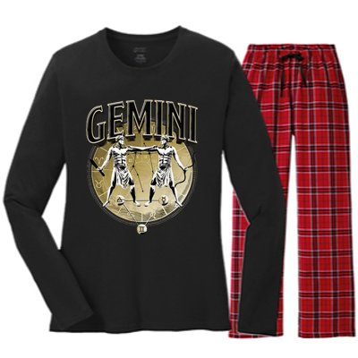 Gemini Horoscope Gemini Outfit May June Birthday Gemini Women's Long Sleeve Flannel Pajama Set 