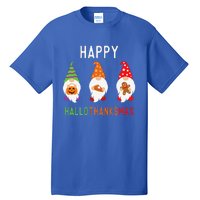 Gnomes Happy Hallothanksmas Halloween Thanksgiving Christmas Tall T-Shirt