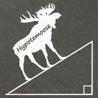 Geometry Hypotenuse Hypotemoose Cotton Canvas Backpack
