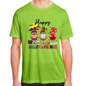 Gnomes Happy Hallothanksmas Halloween Thanksgiving Christmas Gift Adult ChromaSoft Performance T-Shirt