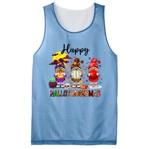 Gnomes Happy Hallothanksmas Halloween Thanksgiving Christmas Gift Mesh Reversible Basketball Jersey Tank