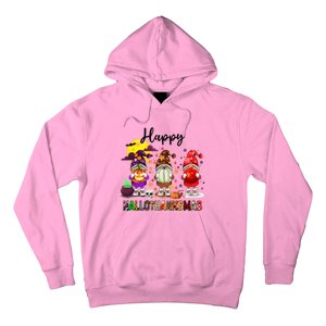 Gnomes Happy Hallothanksmas Halloween Thanksgiving Christmas Gift Hoodie