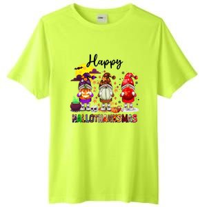 Gnomes Happy Hallothanksmas Halloween Thanksgiving Christmas Gift Tall Fusion ChromaSoft Performance T-Shirt