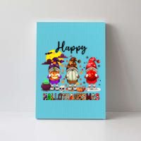 Gnomes Happy Hallothanksmas Halloween Thanksgiving Christmas Gift Canvas