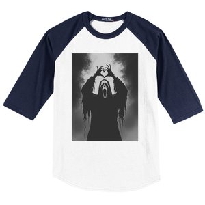 Ghost Heart Hands Scary Face Horror Poster Halloween Baseball Sleeve Shirt