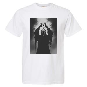 Ghost Heart Hands Scary Face Horror Poster Halloween Garment-Dyed Heavyweight T-Shirt