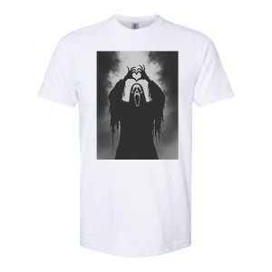 Ghost Heart Hands Scary Face Horror Poster Halloween Softstyle CVC T-Shirt