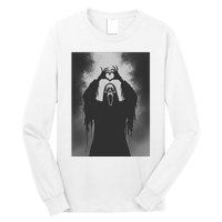 Ghost Heart Hands Scary Face Horror Poster Halloween Long Sleeve Shirt