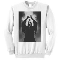 Ghost Heart Hands Scary Face Horror Poster Halloween Sweatshirt