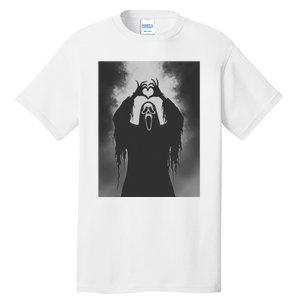 Ghost Heart Hands Scary Face Horror Poster Halloween Tall T-Shirt