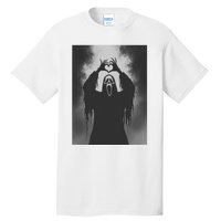 Ghost Heart Hands Scary Face Horror Poster Halloween Tall T-Shirt