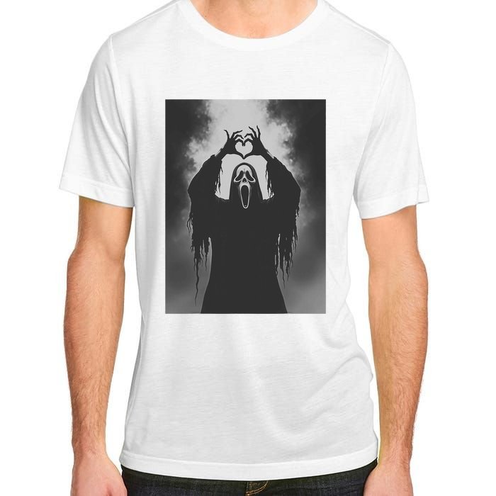 Ghost Heart Hands Scary Face Horror Poster Halloween Adult ChromaSoft Performance T-Shirt