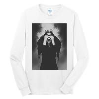 Ghost Heart Hands Scary Face Horror Poster Halloween Tall Long Sleeve T-Shirt