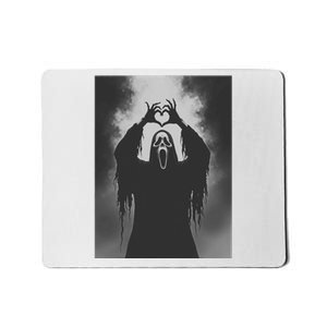 Ghost Heart Hands Scary Face Horror Poster Halloween Mousepad