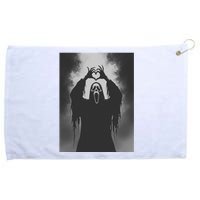 Ghost Heart Hands Scary Face Horror Poster Halloween Grommeted Golf Towel