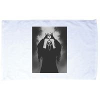 Ghost Heart Hands Scary Face Horror Poster Halloween Microfiber Hand Towel