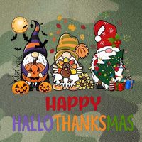 Gnomes Happy Hallothanksmas Halloween Thanksgivng Christmas Legacy Tie Dye Trucker Hat