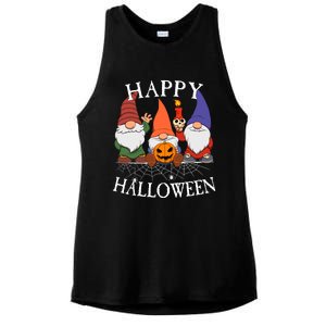 Gnomes Happy Halloween Couples Gift Ladies PosiCharge Tri-Blend Wicking Tank