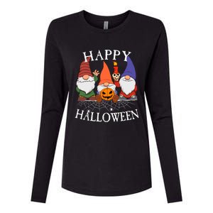 Gnomes Happy Halloween Couples Gift Womens Cotton Relaxed Long Sleeve T-Shirt