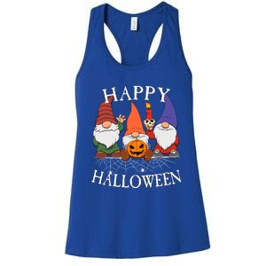 Gnomes Happy Halloween Couples Gift Women's Racerback Tank