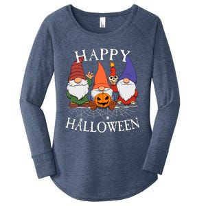 Gnomes Happy Halloween Couples Gift Women's Perfect Tri Tunic Long Sleeve Shirt