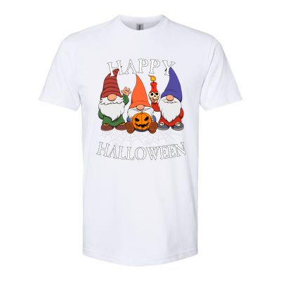 Gnomes Happy Halloween Couples Gift Softstyle CVC T-Shirt