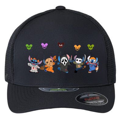 Ghostface Horror Halloween Halloween Character Chibi Flexfit Unipanel Trucker Cap