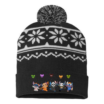 Ghostface Horror Halloween Halloween Character Chibi USA-Made Snowflake Beanie