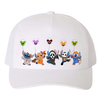 Ghostface Horror Halloween Halloween Character Chibi Yupoong Adult 5-Panel Trucker Hat