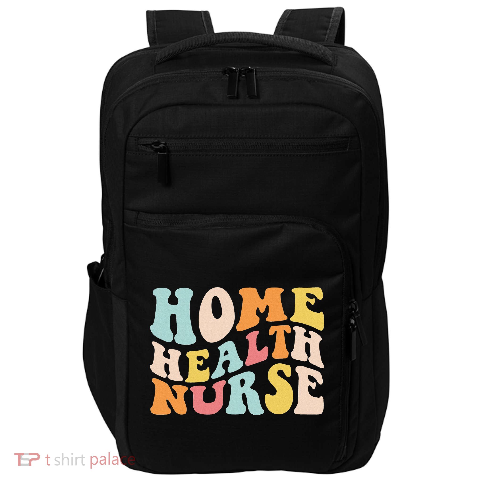 Groovy Home Health Nurse Home Care Nursing Registered Nurse Impact Tech Backpack